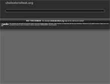Tablet Screenshot of cholesteroltest.org